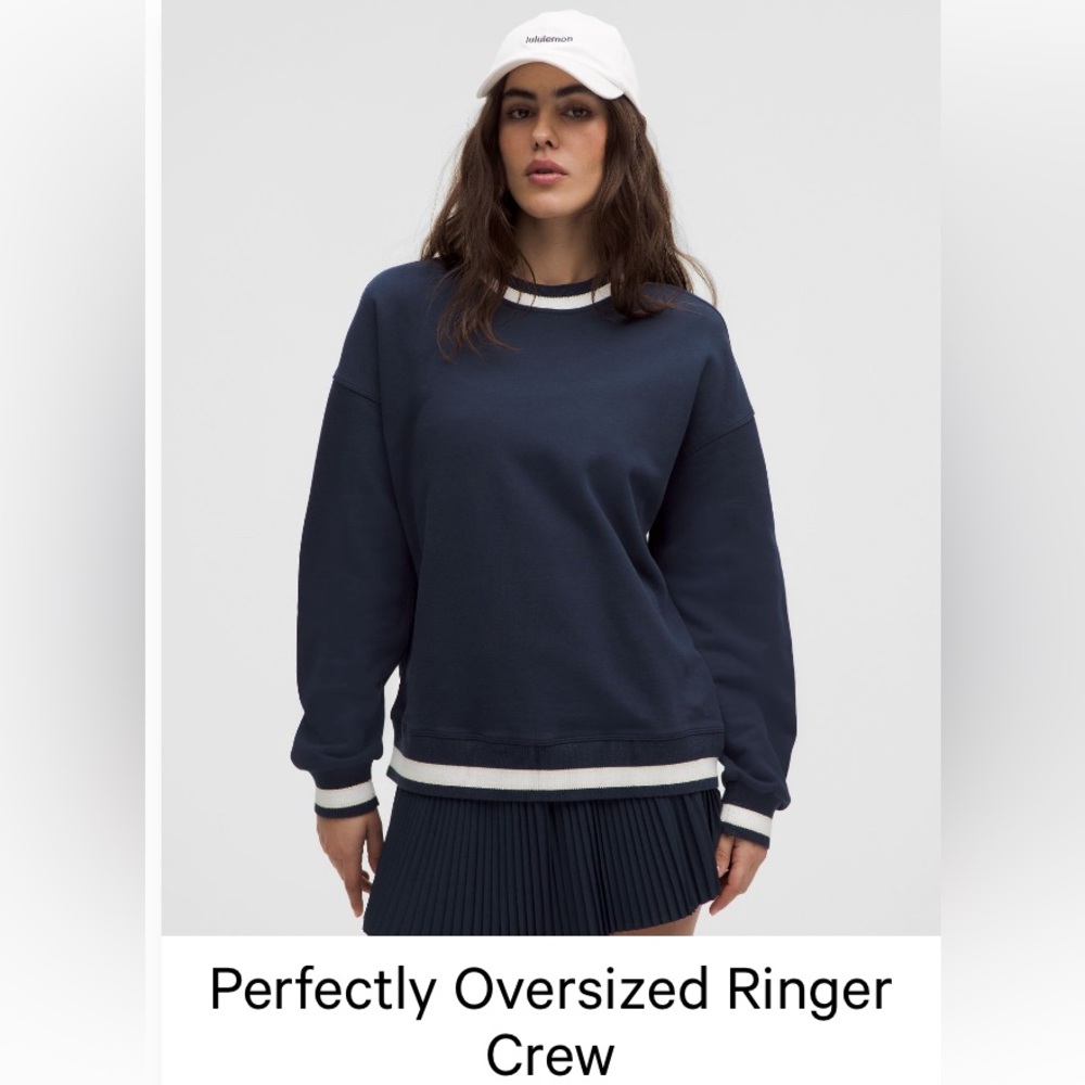 NWT Lululemon Perfectly Oversized Ringer Crew - Size Medium